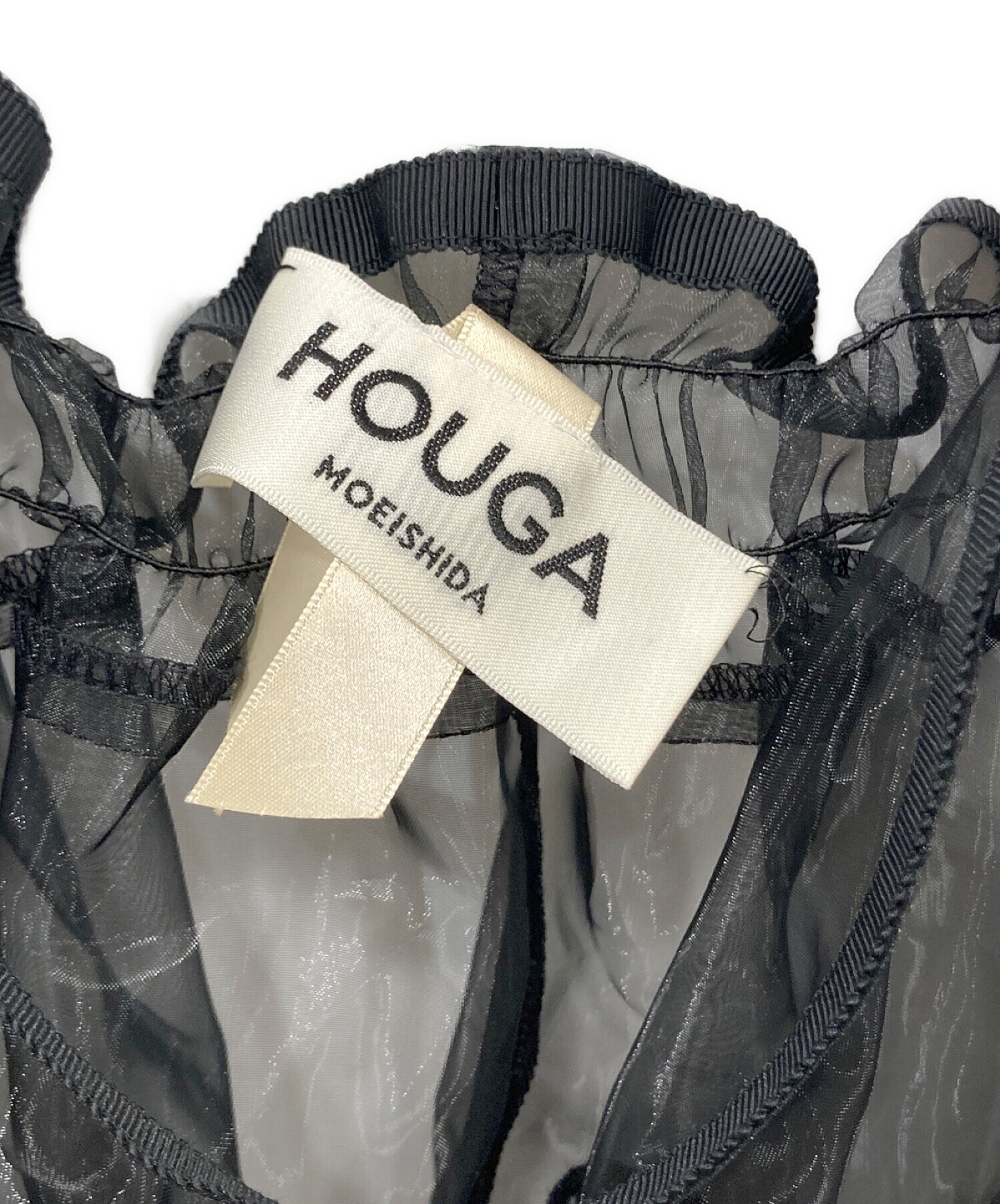 HOUGA (ホウガ) チェーンキャミソールワンピース ブラック サイズ:不明