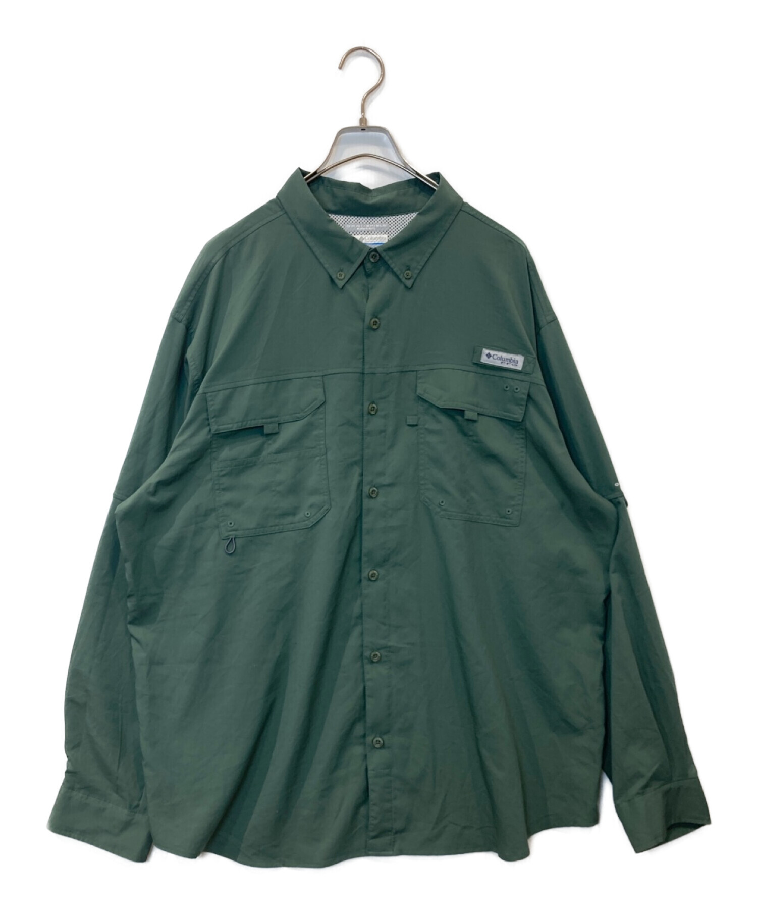 Columbia PFG (コロンビア) フィッシングシャツ グリーン サイズ:XL