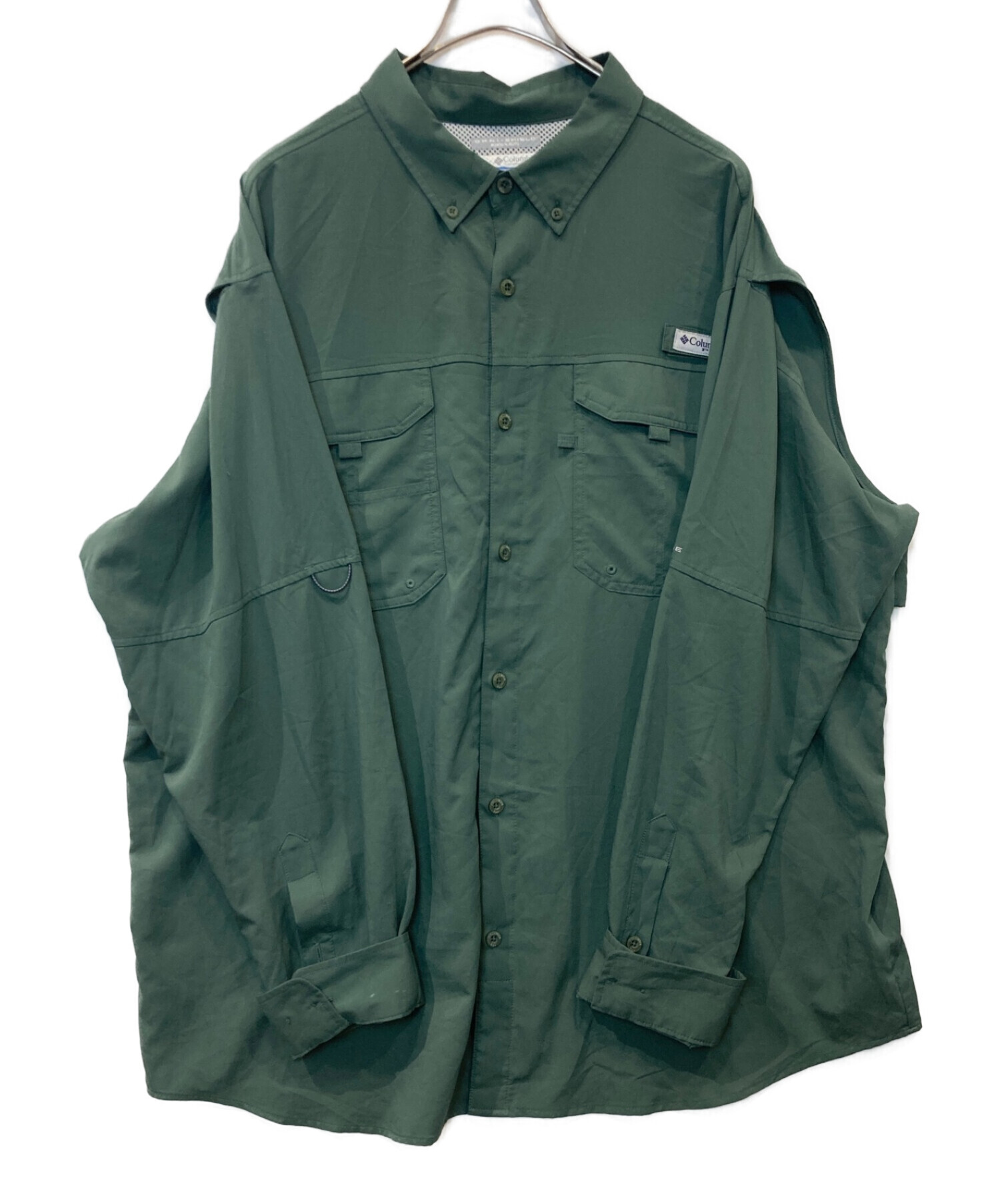 Columbia PFG (コロンビア) フィッシングシャツ グリーン サイズ:XL