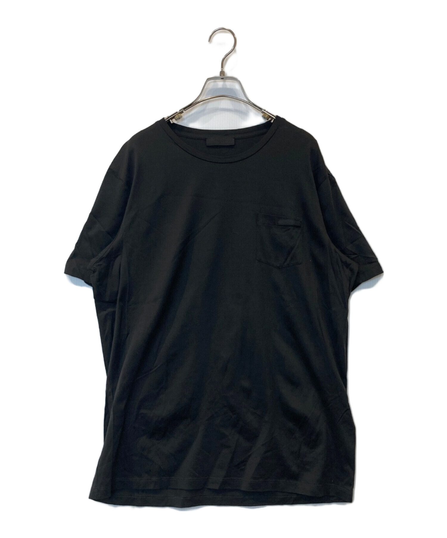 中古・古着通販】PRADA (プラダ) ポケットTシャツ ブラック サイズ:XL 