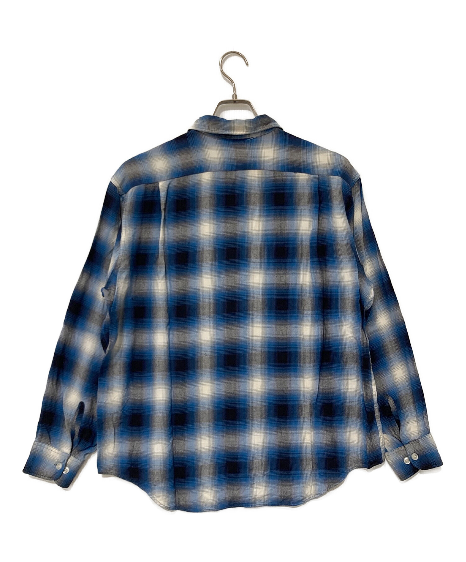 Sears (シアーズ) 【古着】オンブレチェックシャツ ブルー サイズ:XL