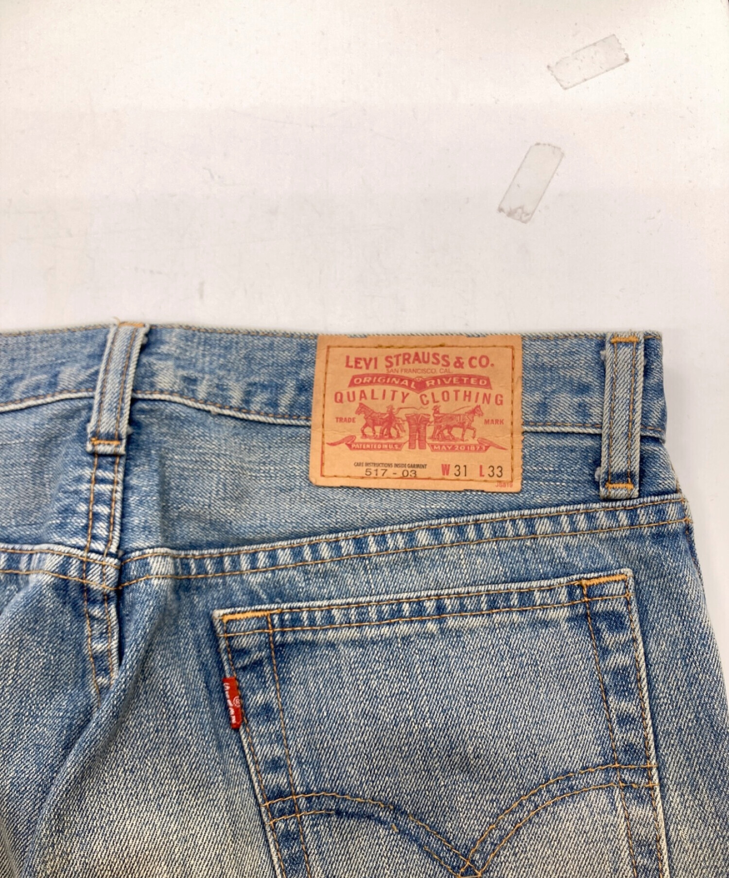 LEVI'S (リーバイス) 517ブーツカットデニムパンツ ブルー サイズ:78.5cm W31