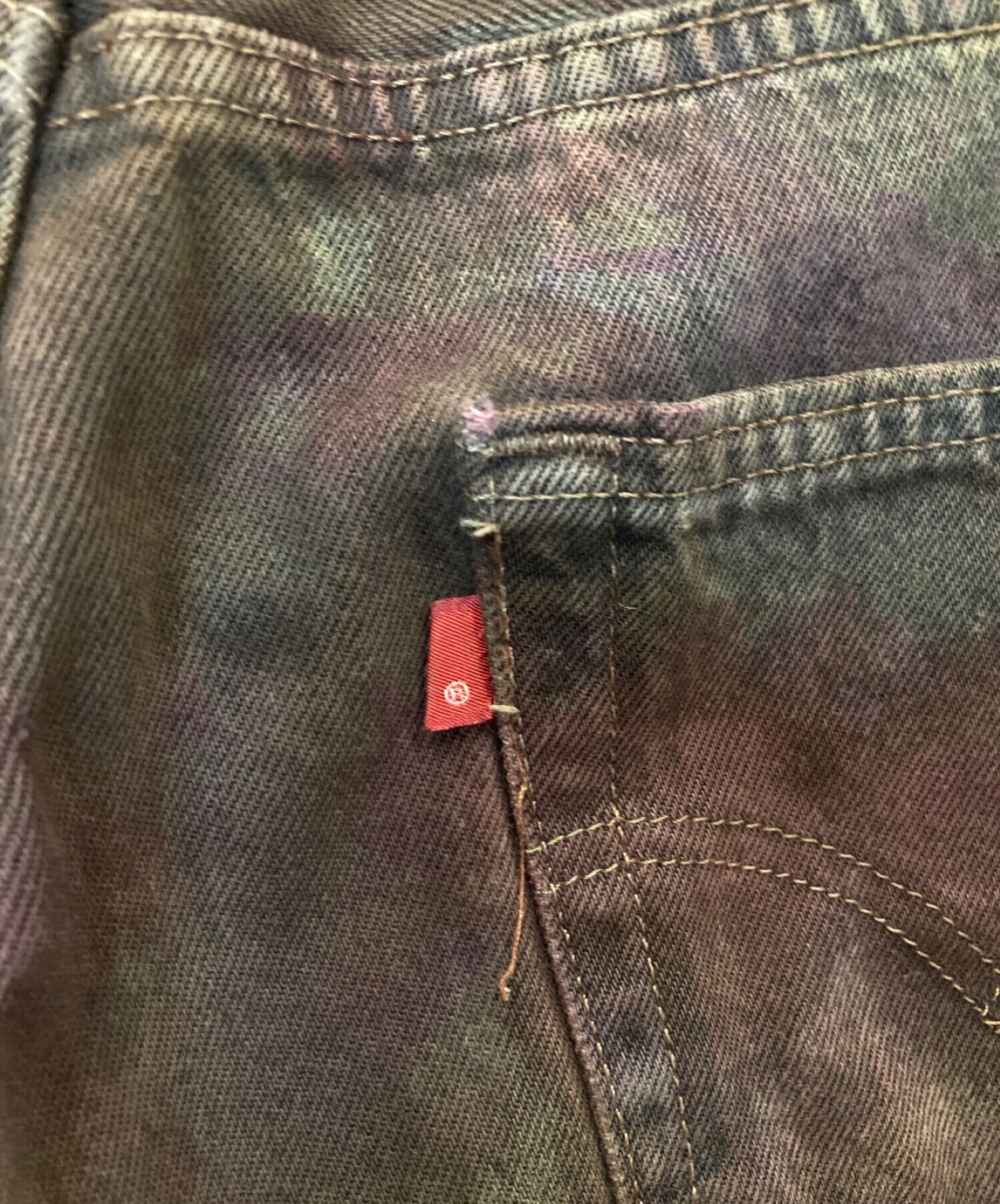 中古・古着通販】LEVI'S (リーバイス) 501タイダイデニムパンツ