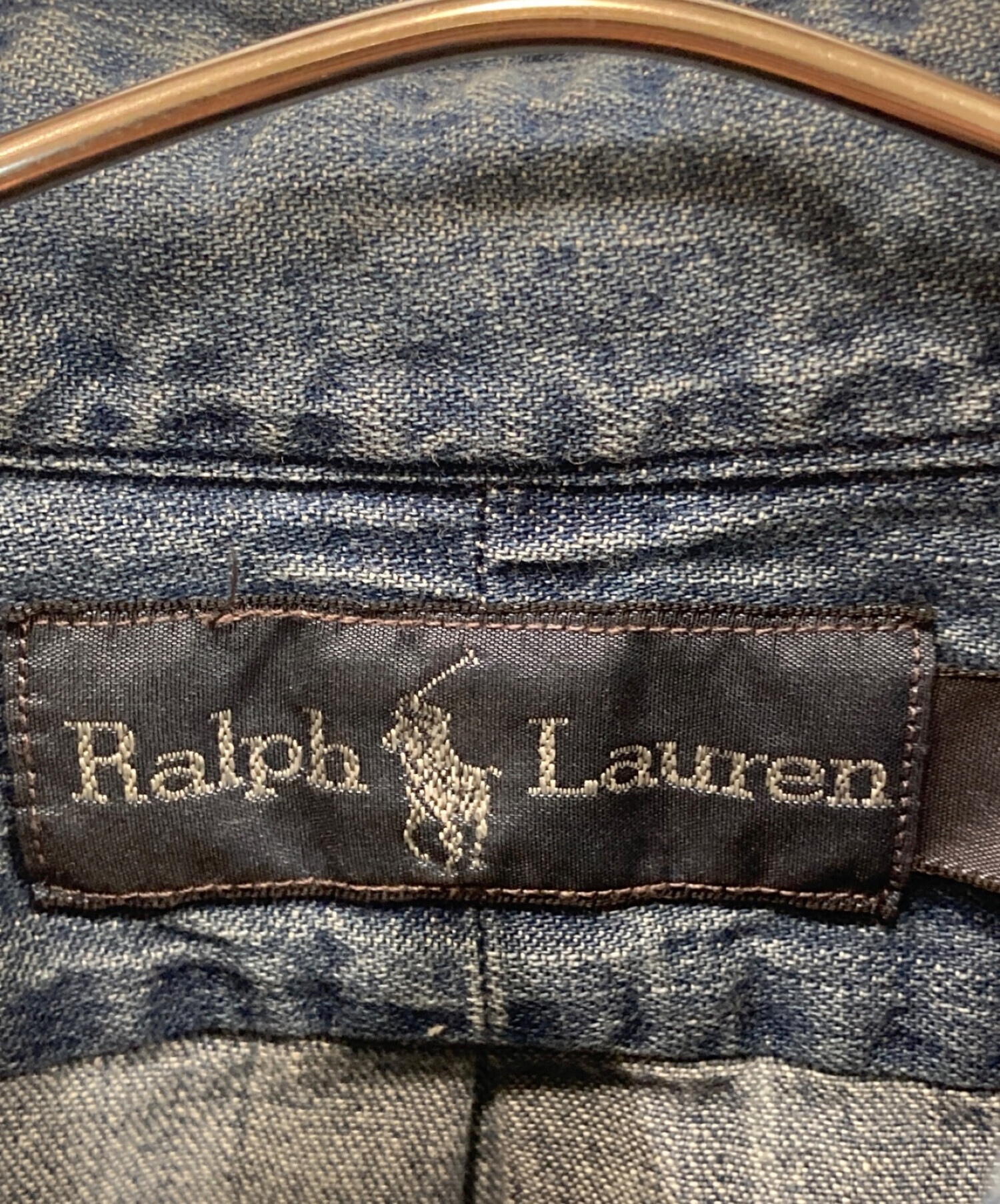 RALPH LAUREN (ラルフローレン) デニムシャツ ブルー サイズ:S