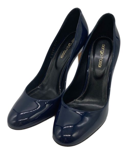 【中古・古着通販】sergio rossi (セルジオロッシ) Scarpe Donna Pump ネイビー サイズ:37 1/2｜ブランド・古着通販  トレファク公式【TREFAC FASHION】スマホサイト