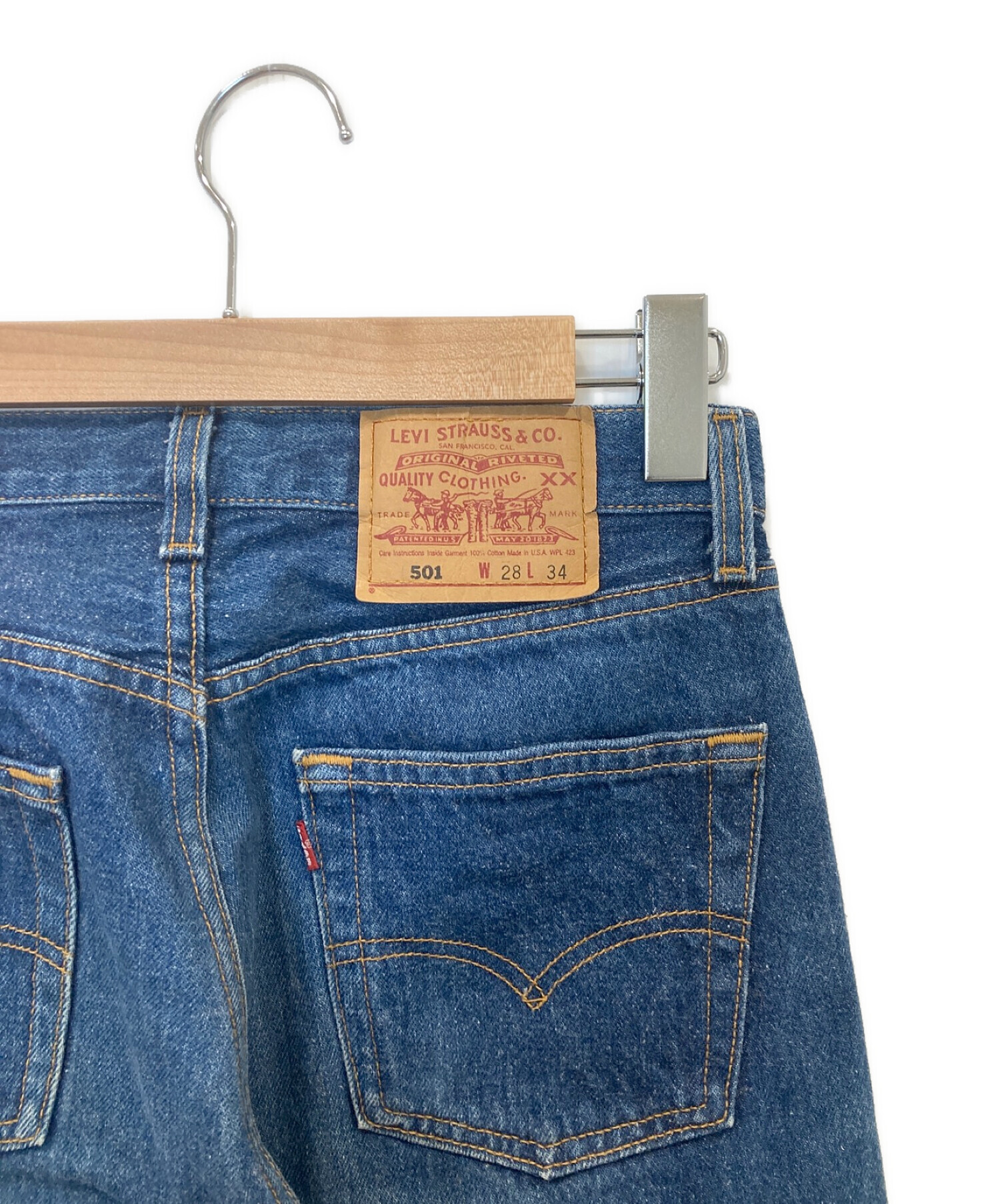 中古・古着通販】LEVI'S (リーバイス) 501デニムパンツ ブルー サイズ