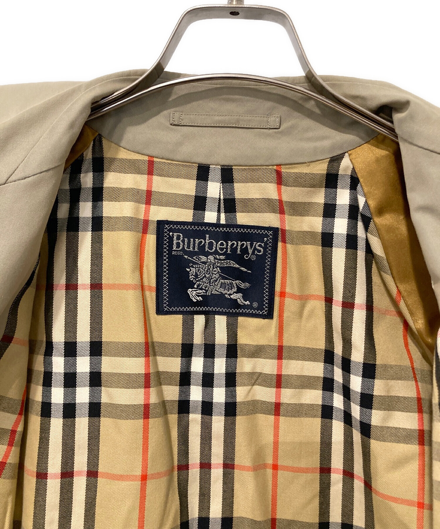 古着 Burberry ステンカラーコート バーバリー ノバチェック ライナー