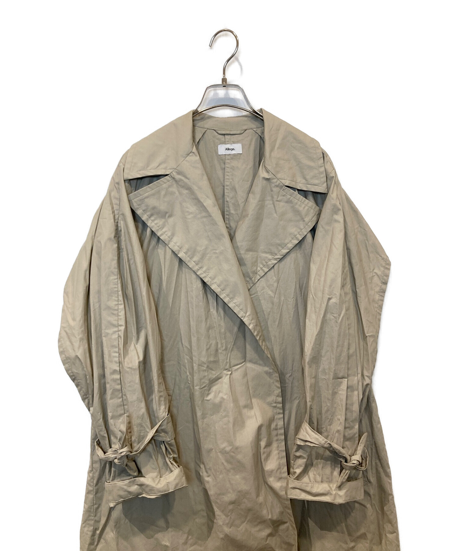 ALLEGE (アレッジ) SOUTIEN COLLAR COAT ベージュ サイズ:表記なし