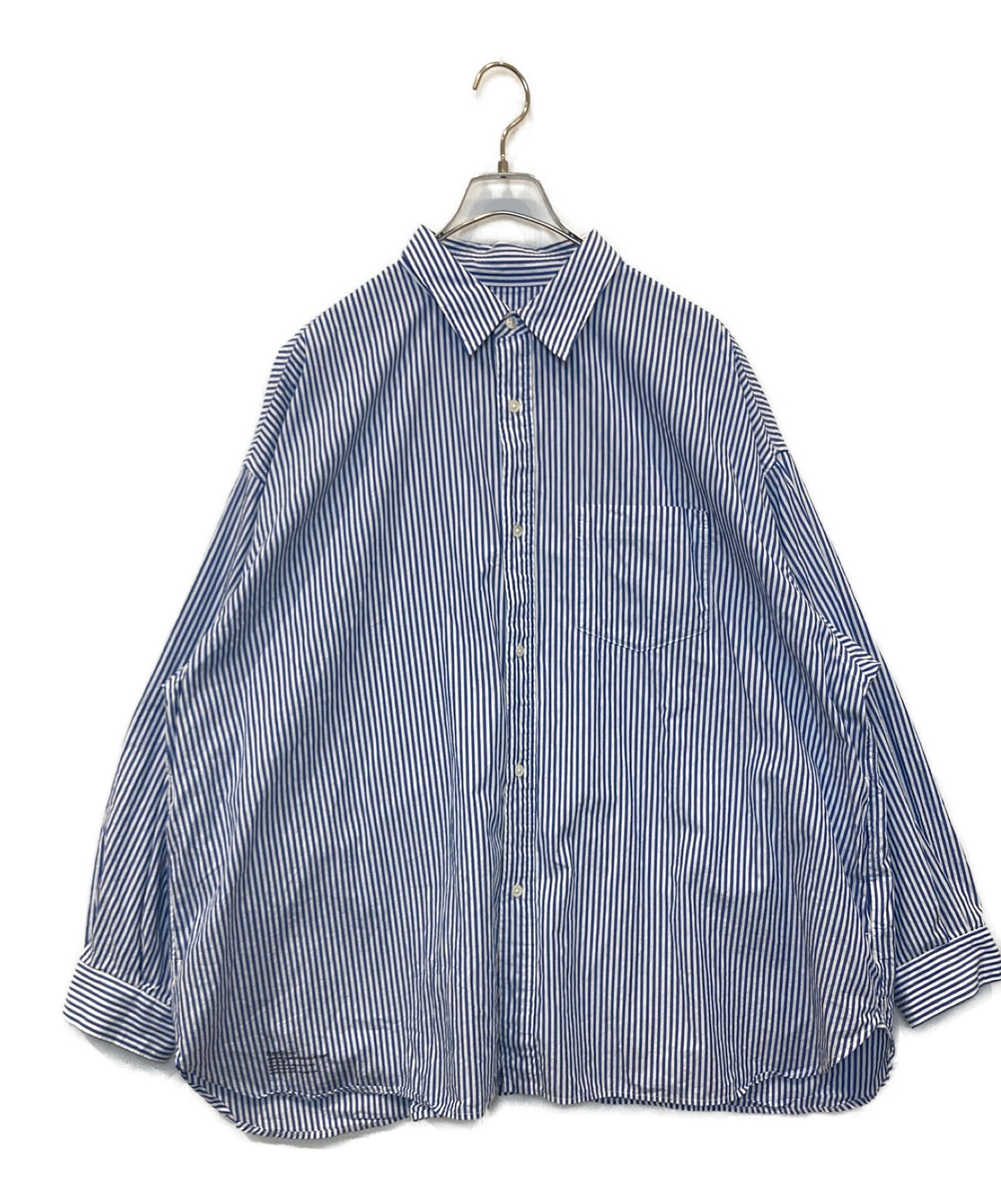 FreshService (フレッシュサービス) CORPORATE STRIPE REGULAR COLLAR SHIRT ブルー サイズ:Free