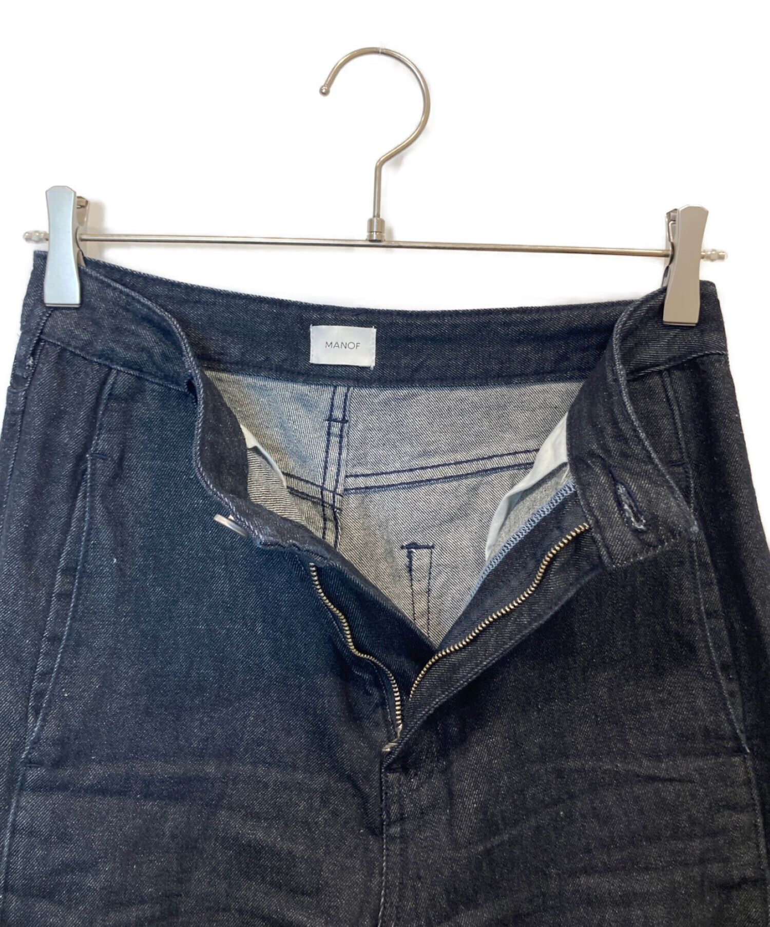 中古・古着通販】MAN OF (マン オブ) SIDE SWITCH STRAIGHT DENIM