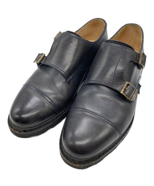 【中古・古着通販】PARABOOT (パラブーツ) POE ダブルモンクストラップシューズ ダークネイビー サイズ:SIZE 6  1/2｜ブランド・古着通販 トレファク公式【TREFAC FASHION】スマホサイト