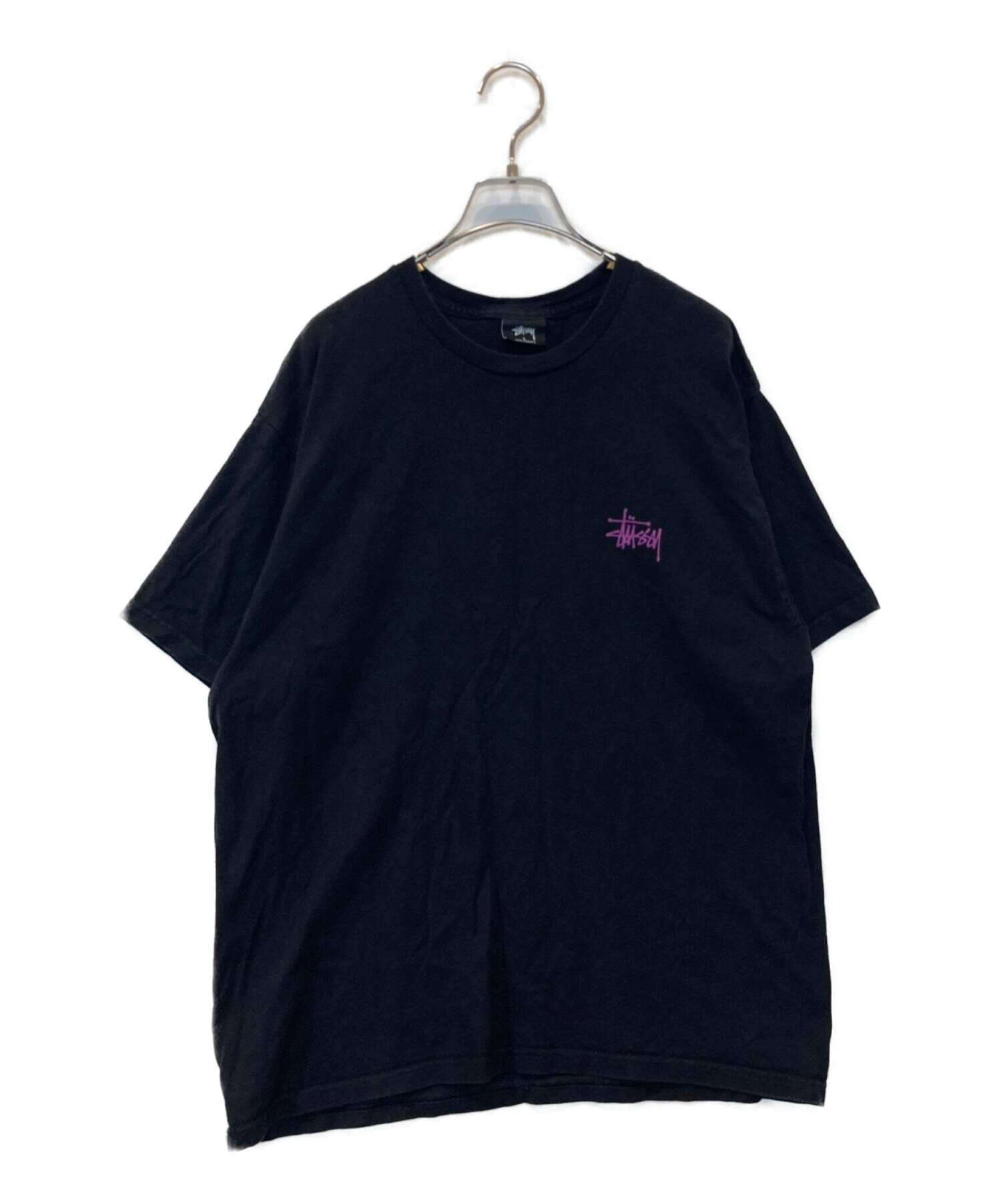 中古・古着通販】stussy (ステューシー) プリントTシャツ ブラック