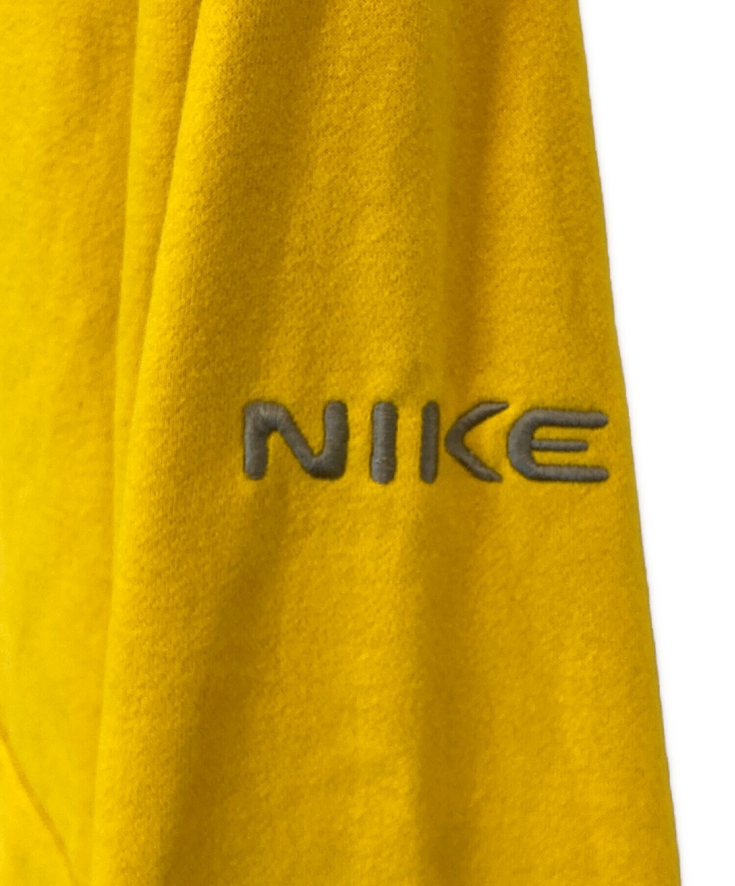 中古・古着通販】NIKE (ナイキ) 袖ロゴ刺繍パーカー イエロー サイズ 
