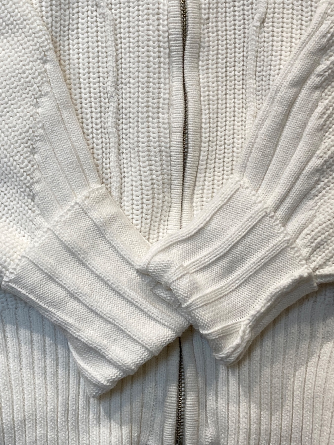 中古・古着通販】viavanda (ヴィアヴァンダ) DOUBLE ZIP KNIT CARDIGAN