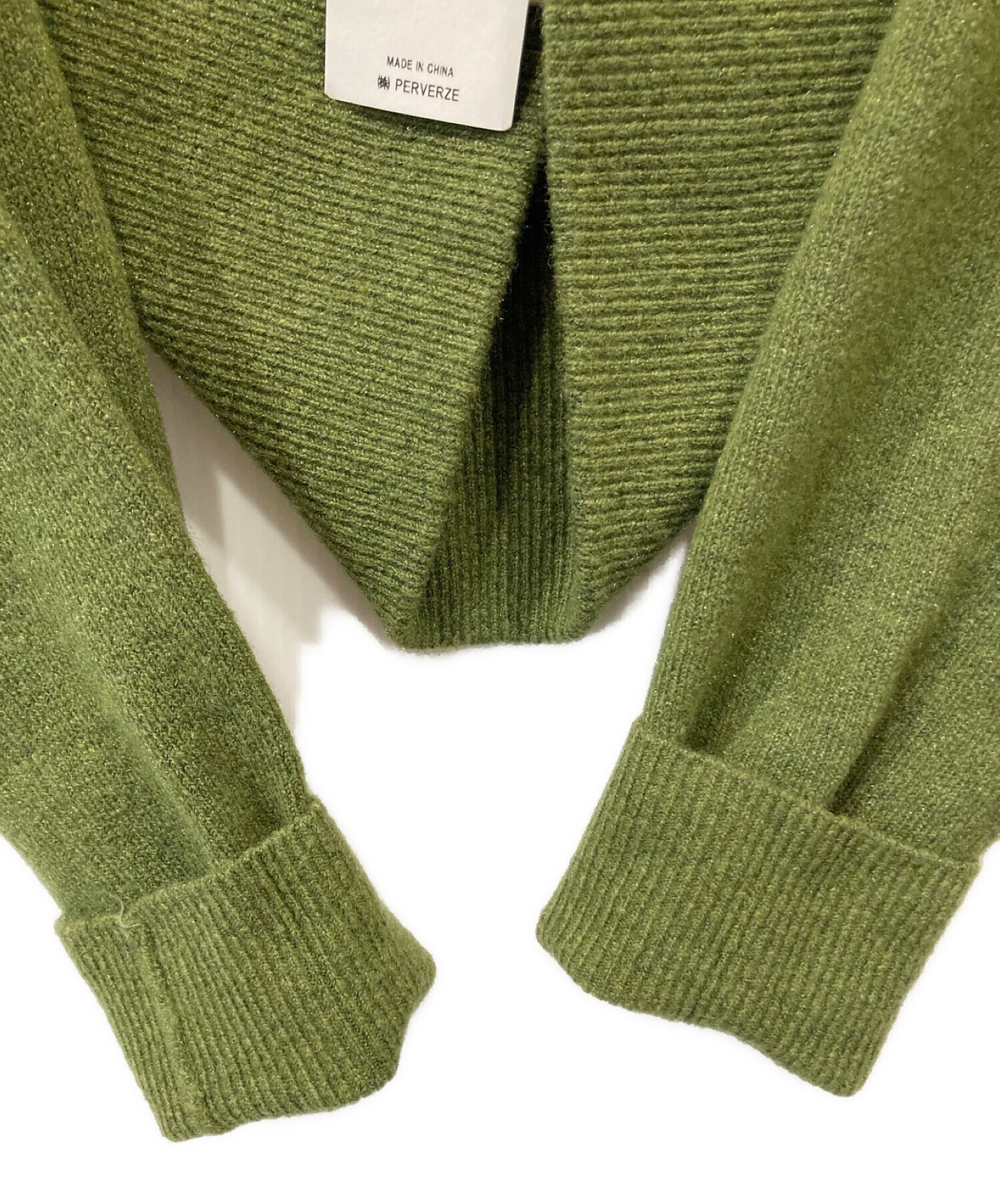 PERVERZE (パーバーズ) Warm Wool Knit グリーン サイズ:FREE 未使用品