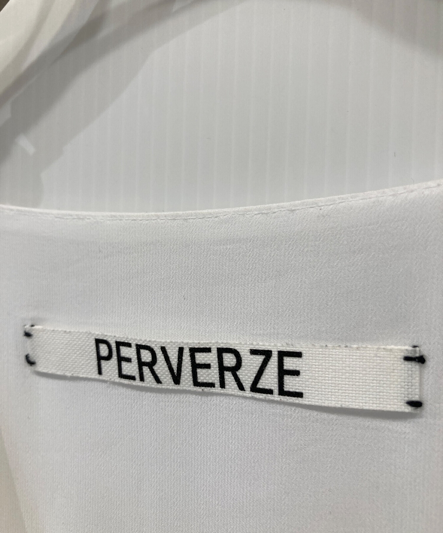 中古・古着通販】PERVERZE (パーバーズ) ブラウスワンピース ホワイト