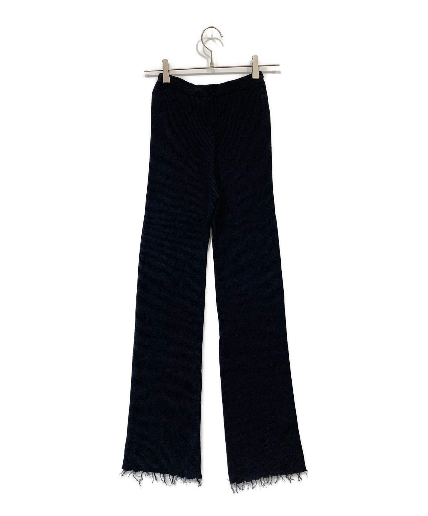 PERVERZE (パーバーズ) Cotton Rib Line Pants ブラック サイズ:FREE