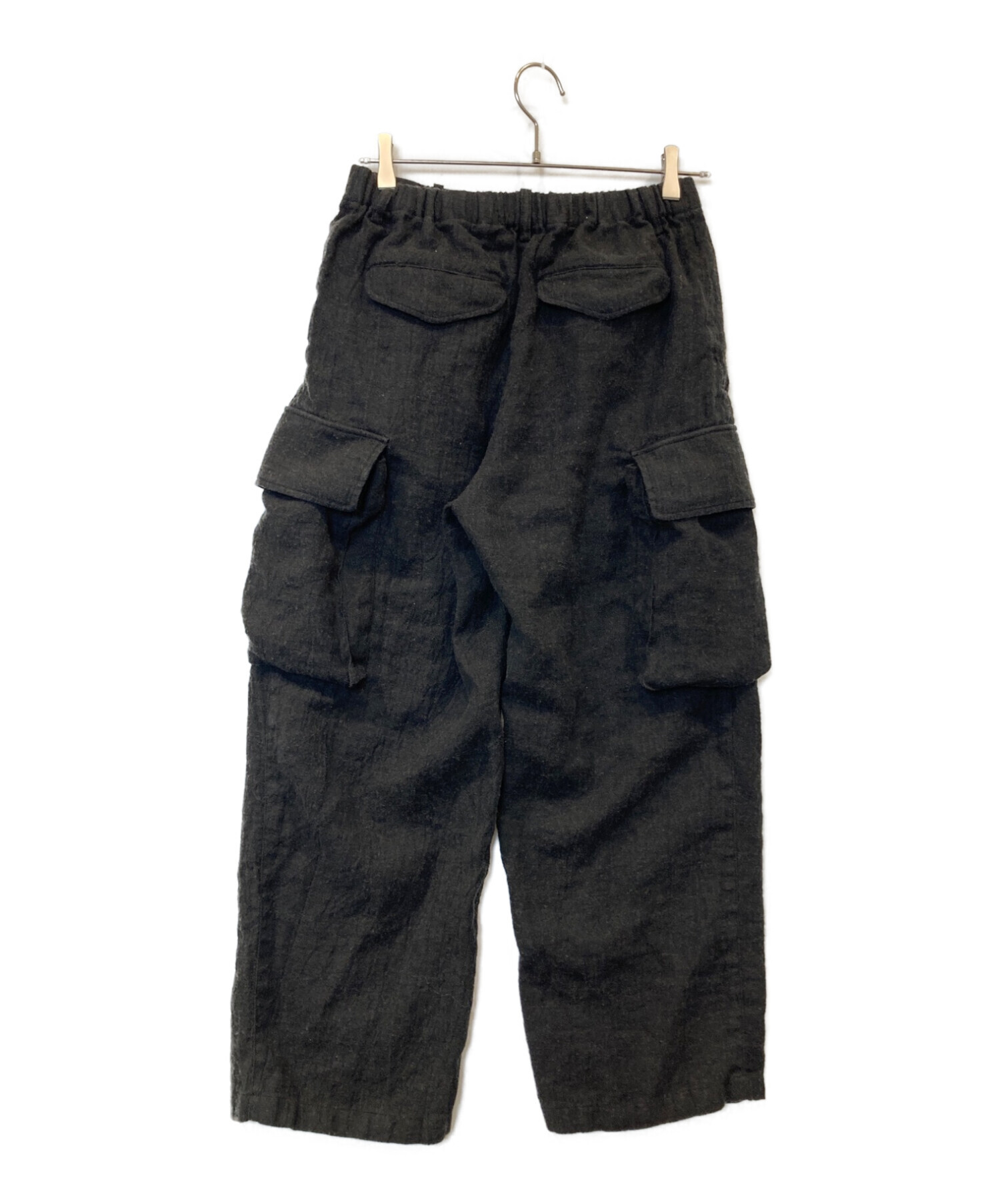 LIDnM (リドム) LINEN WOOL FATIGUE PANTS/リネンウールファティーグパンツ ブラウン サイズ:S