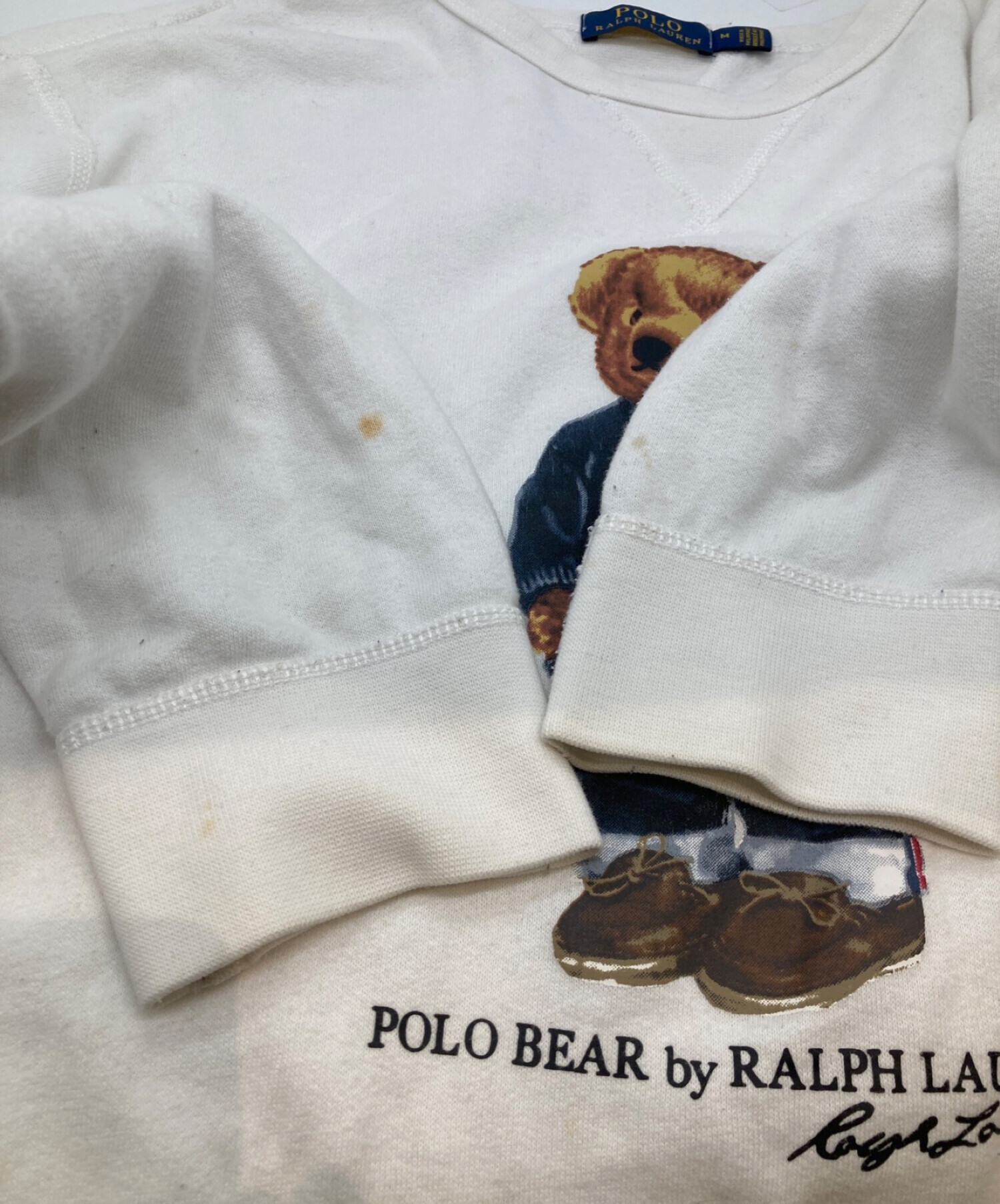 POLO RALPH LAUREN (ポロ・ラルフローレン) ポロベアスウェット ホワイト サイズ:M