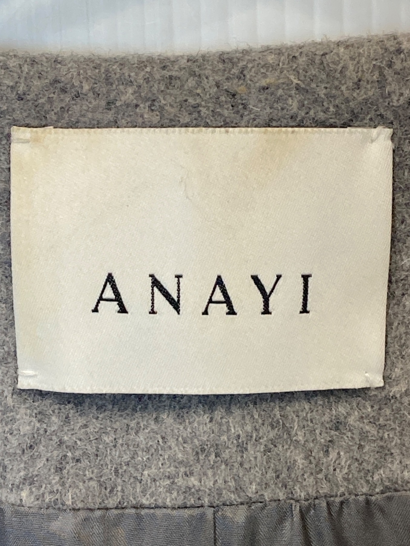 中古・古着通販】ANAYI (アナイ) ラビットファー ジレ グレー サイズ