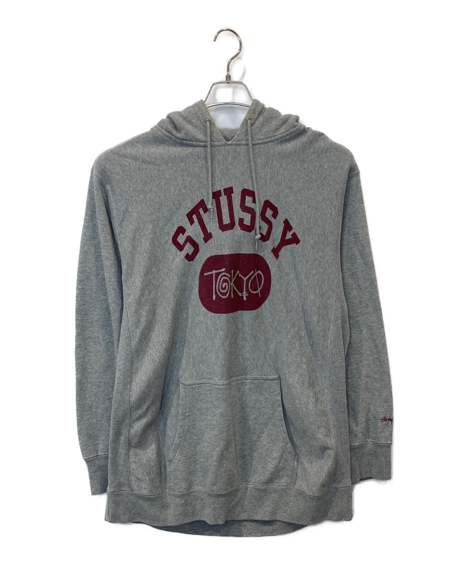 中古・古着通販】stussy (ステューシー) ロゴパーカー グレー サイズ