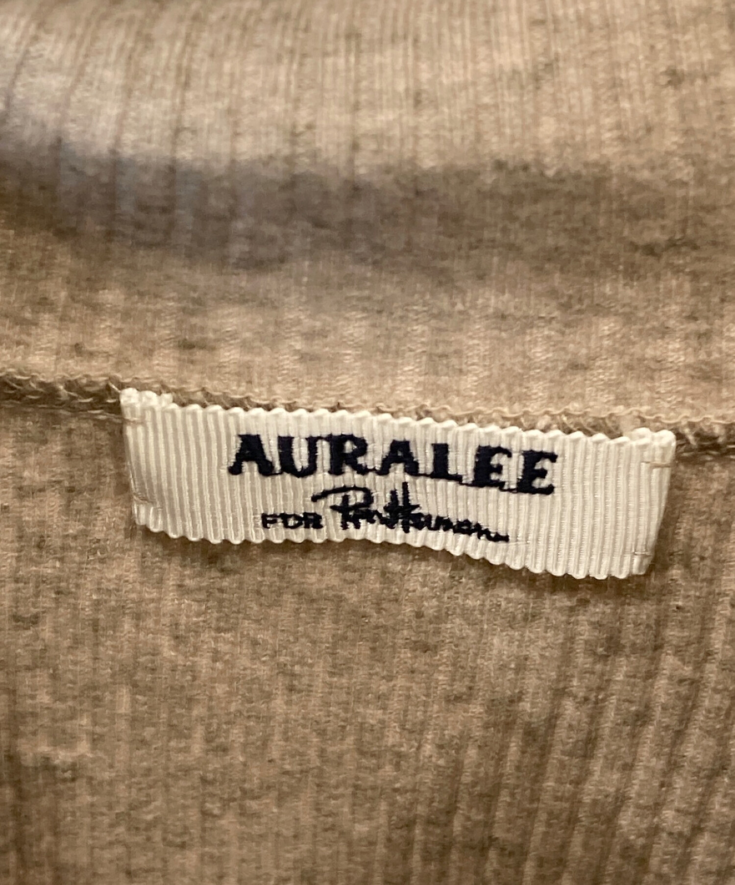 AURALEE (オーラリー) Ron Herman (ロンハーマン) Giza Rib Turtle Neck  Top/ギザリブタートルネックトップス ベージュ サイズ:1