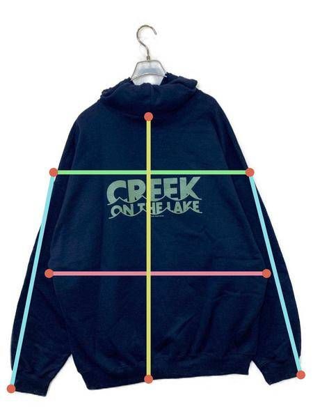 中古・古着通販】Creek (クリーク) on the lake hoodie ネイビー