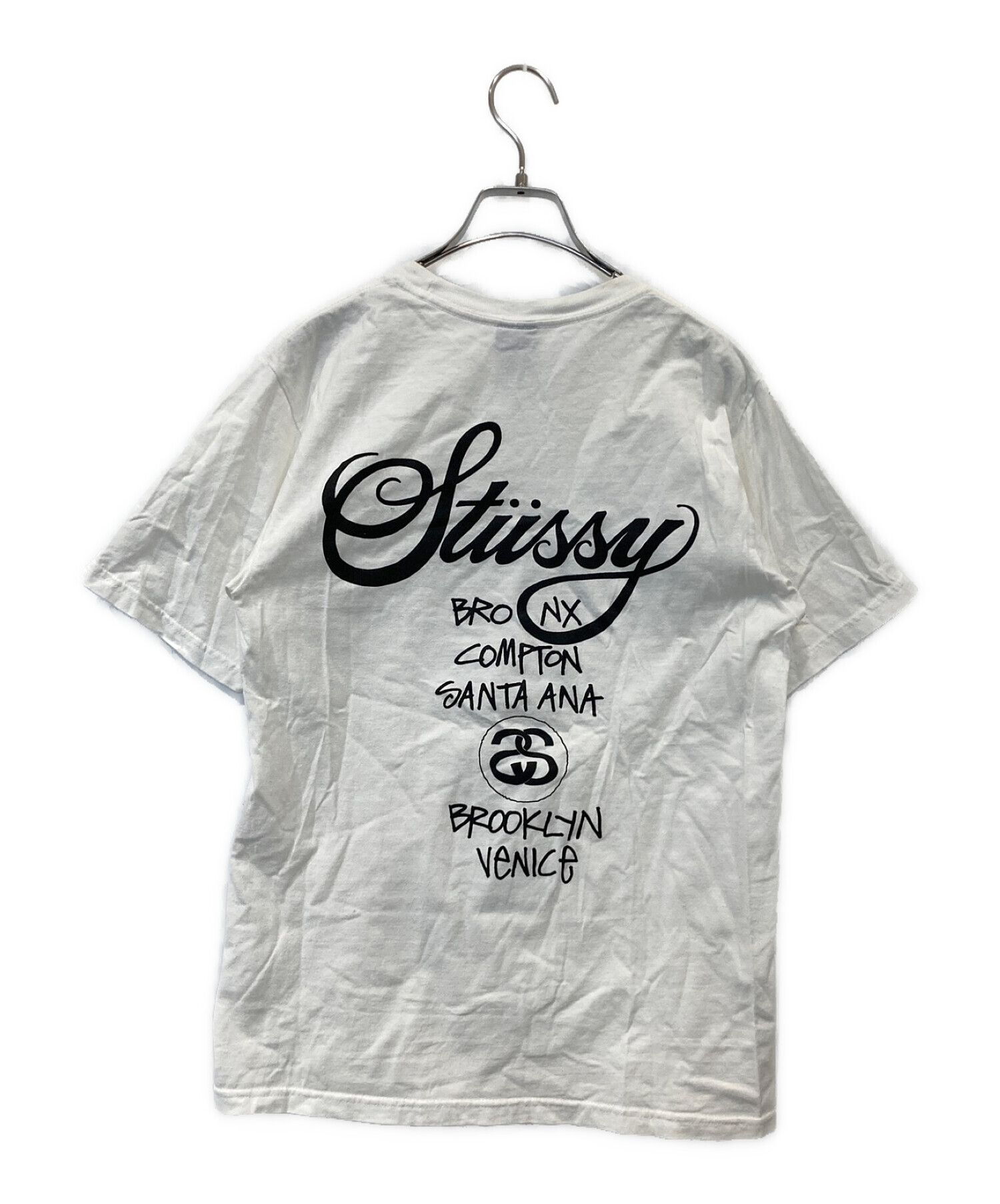 stussy (ステューシー) プリントTシャツ ホワイト サイズ:S