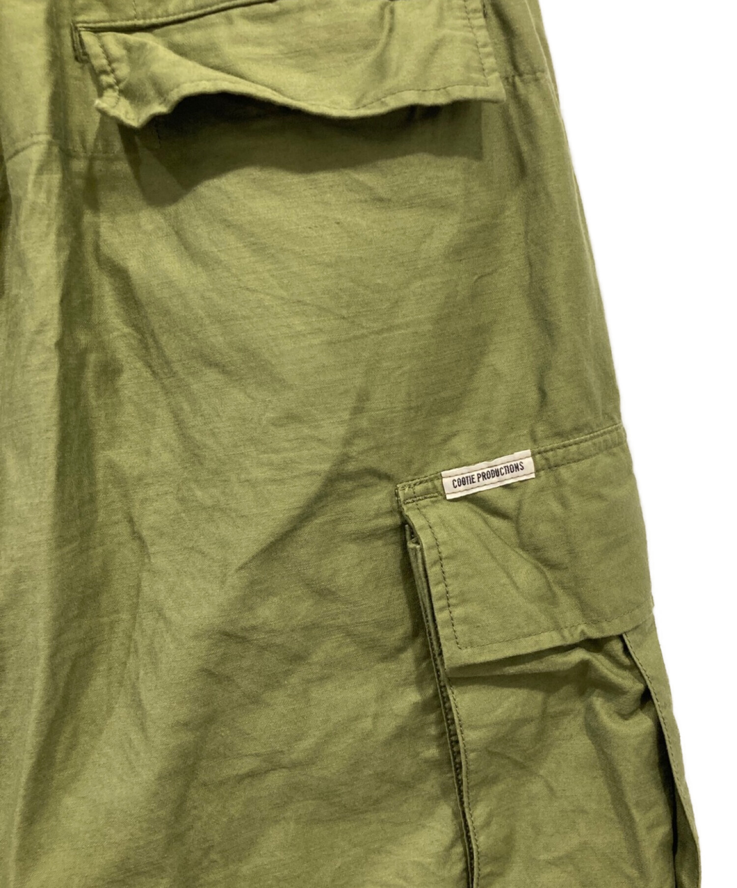 中古・古着通販】COOTIE PRODUCTIONS (クーティープロダクツ) Back Satin Error Fit Cargo Easy  Pants カーキ サイズ:L｜ブランド・古着通販 トレファク公式【TREFAC FASHION】スマホサイト