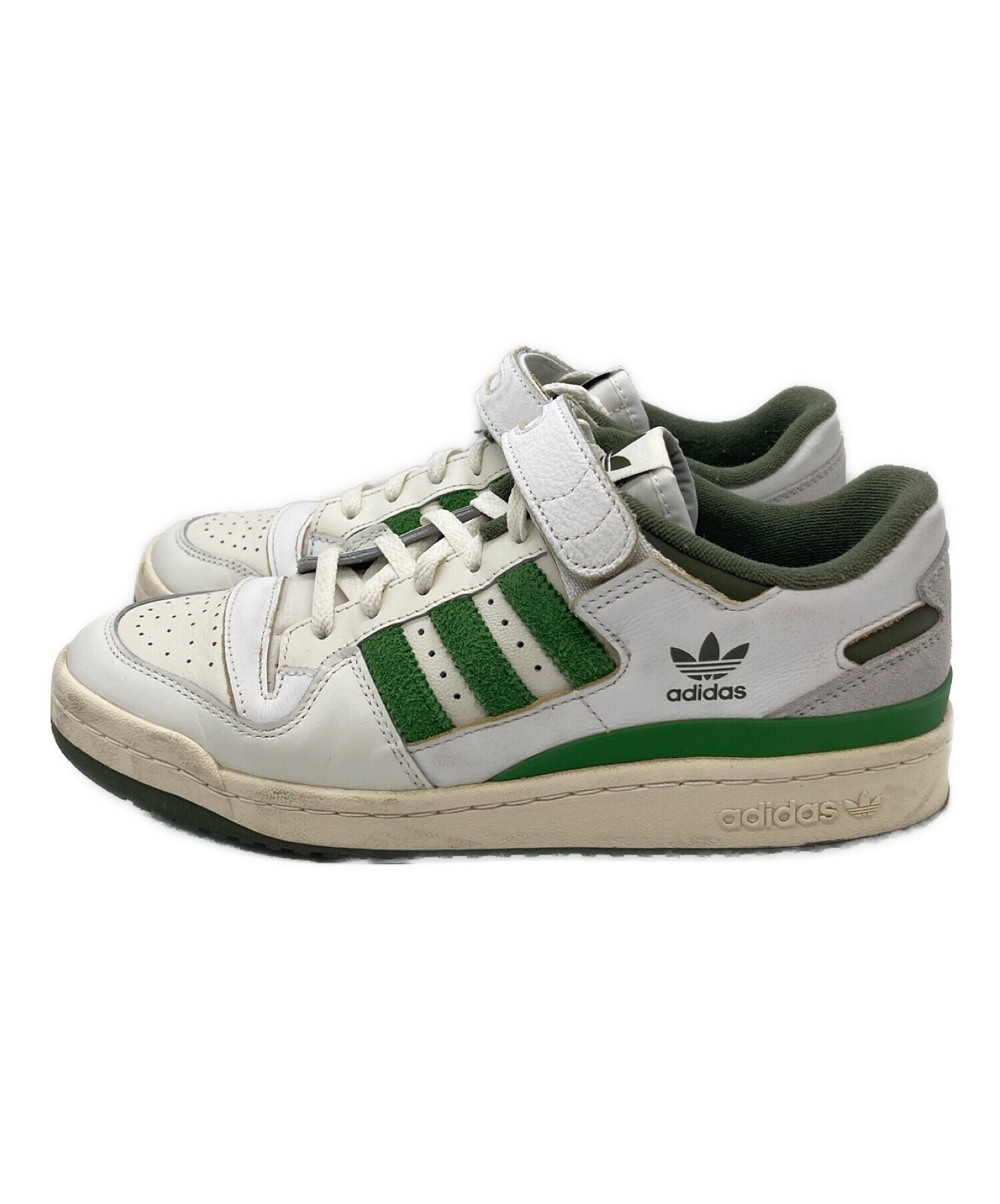 中古・古着通販】adidas (アディダス) FORUM 84 LOW/フォーラム 84 ロー ホワイトグリーン サイズ:27㎝｜ブランド・古着通販  トレファク公式【TREFAC FASHION】スマホサイト