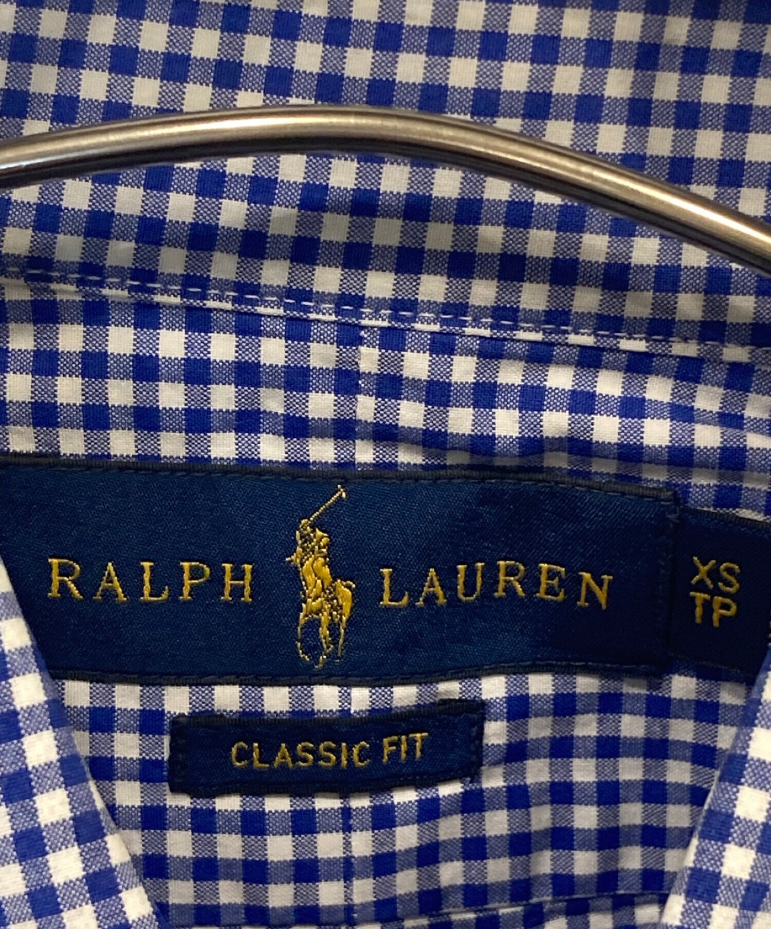 POLO RALPH LAUREN (ポロ・ラルフローレン) チェックシャツ ブルー サイズ:XS