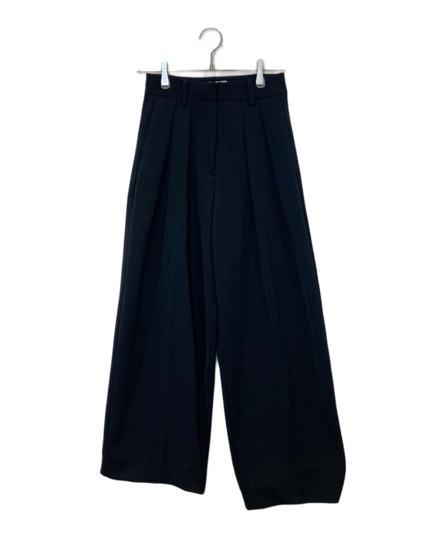 中古・古着通販】TODAYFUL (トゥデイフル) Doubletuck Twill Trousers ブラック サイズ:36｜ブランド・古着通販  トレファク公式【TREFAC FASHION】スマホサイト