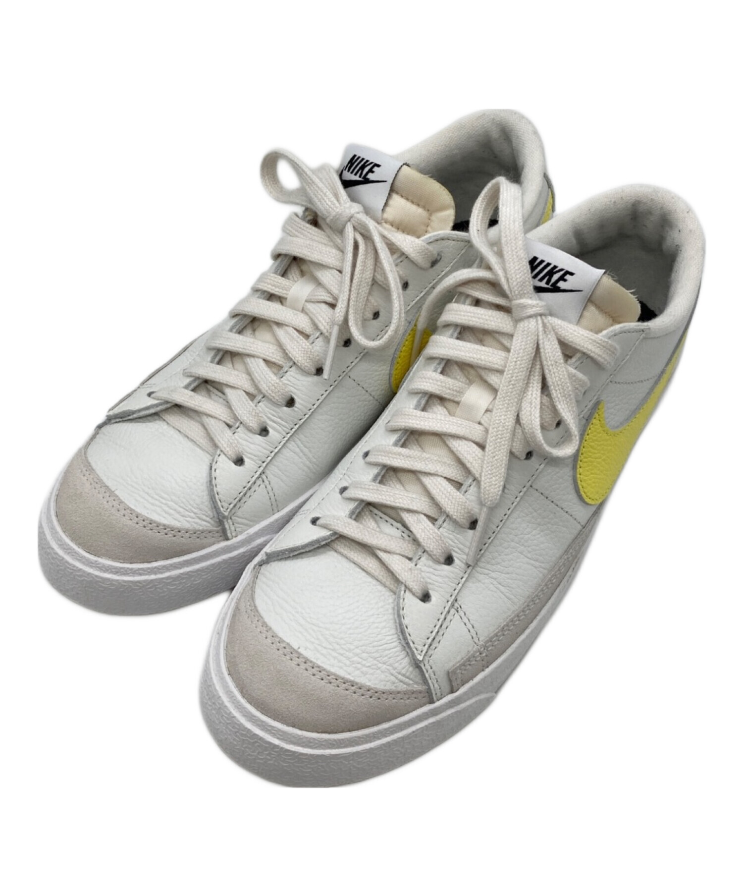 中古・古着通販】NIKE BY YOU (ナイキバイユー) BLAZER LOW 77 イエロー×ホワイト サイズ:27.5cm｜ブランド・古着通販  トレファク公式【TREFAC FASHION】スマホサイト