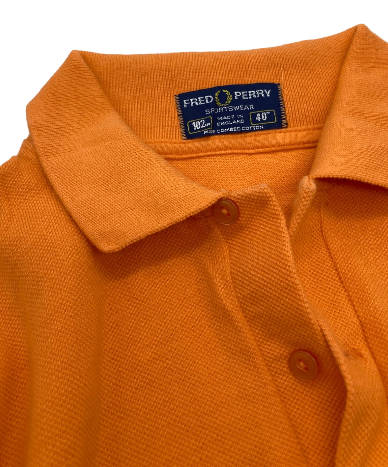 FRED PERRY (フレッドペリー) ポロシャツ オレンジ サイズ:40