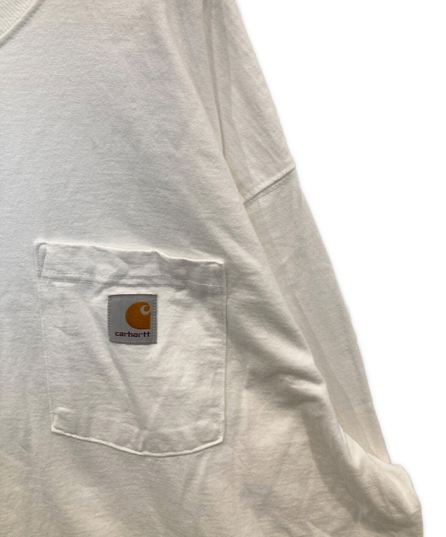 CarHartt (カーハート) オーバーサイズポケットカットソー ホワイト サイズ:2XL