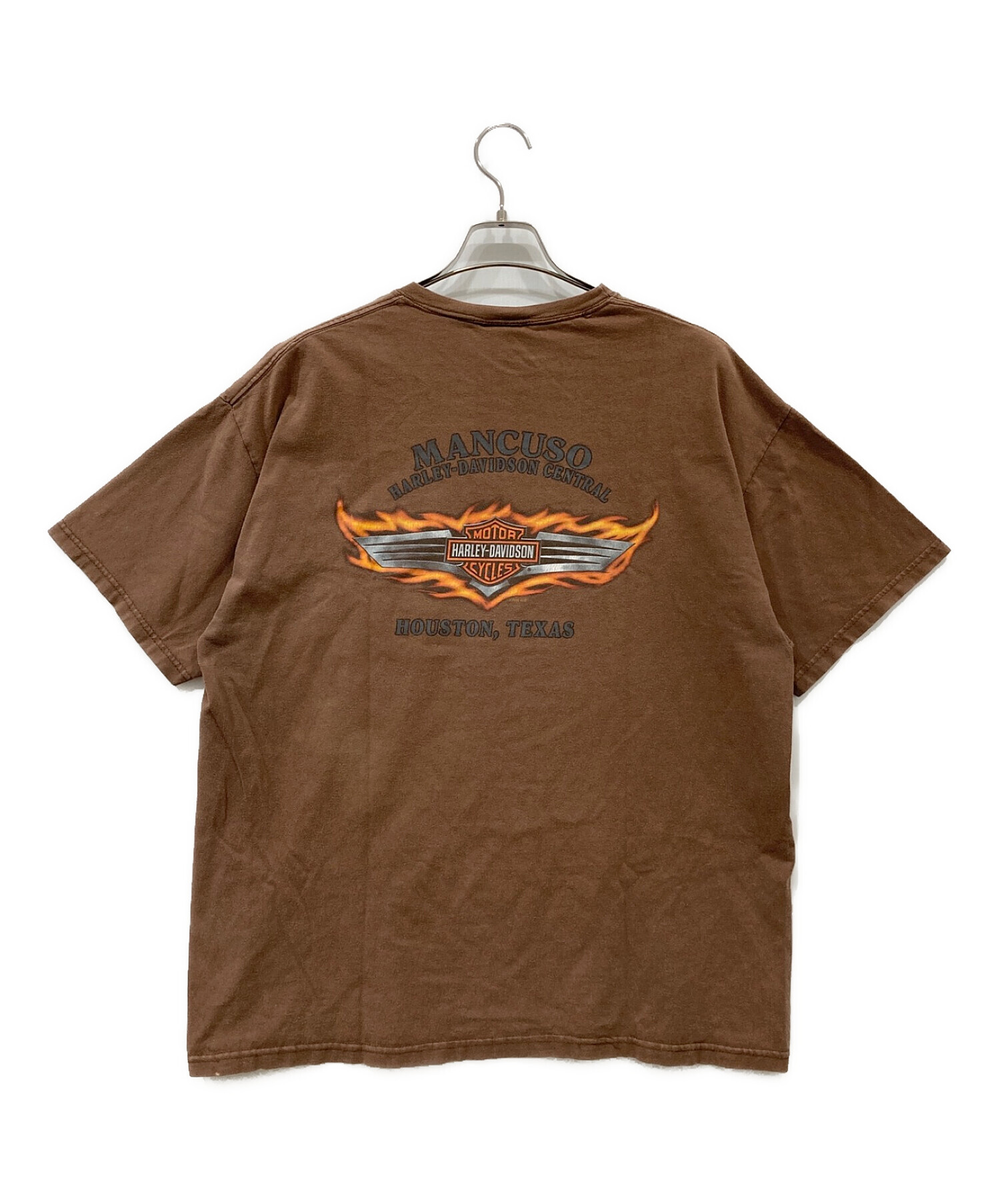 中古・古着通販】HARLEY-DAVIDSON (ハーレーダビッドソン) ポケットTシャツ ブラウン サイズ:不明｜ブランド・古着通販  トレファク公式【TREFAC FASHION】スマホサイト