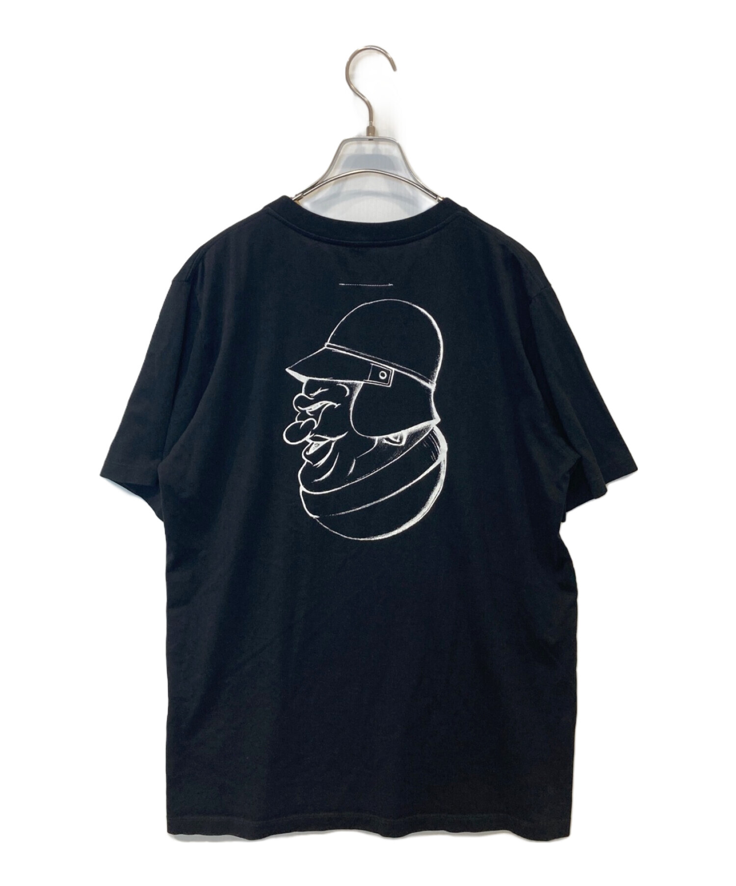 MM6 Maison Margiela (エムエムシックス メゾンマルジェラ) プリントTシャツ ブラック サイズ:M