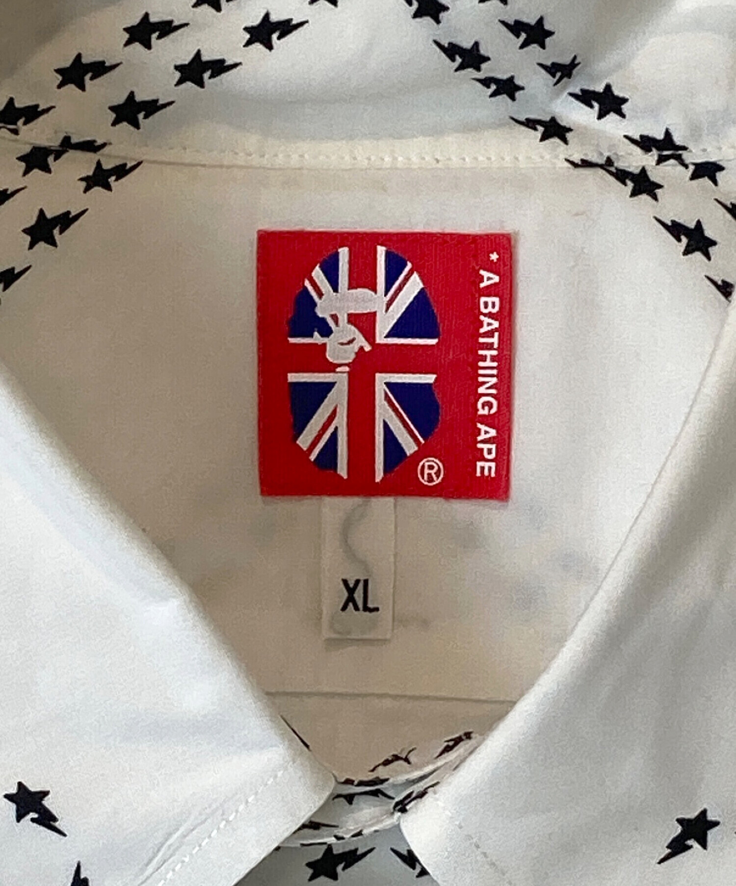 A BATHING APE (アベイシングエイプ) 半袖シャツ ホワイト サイズ:XL