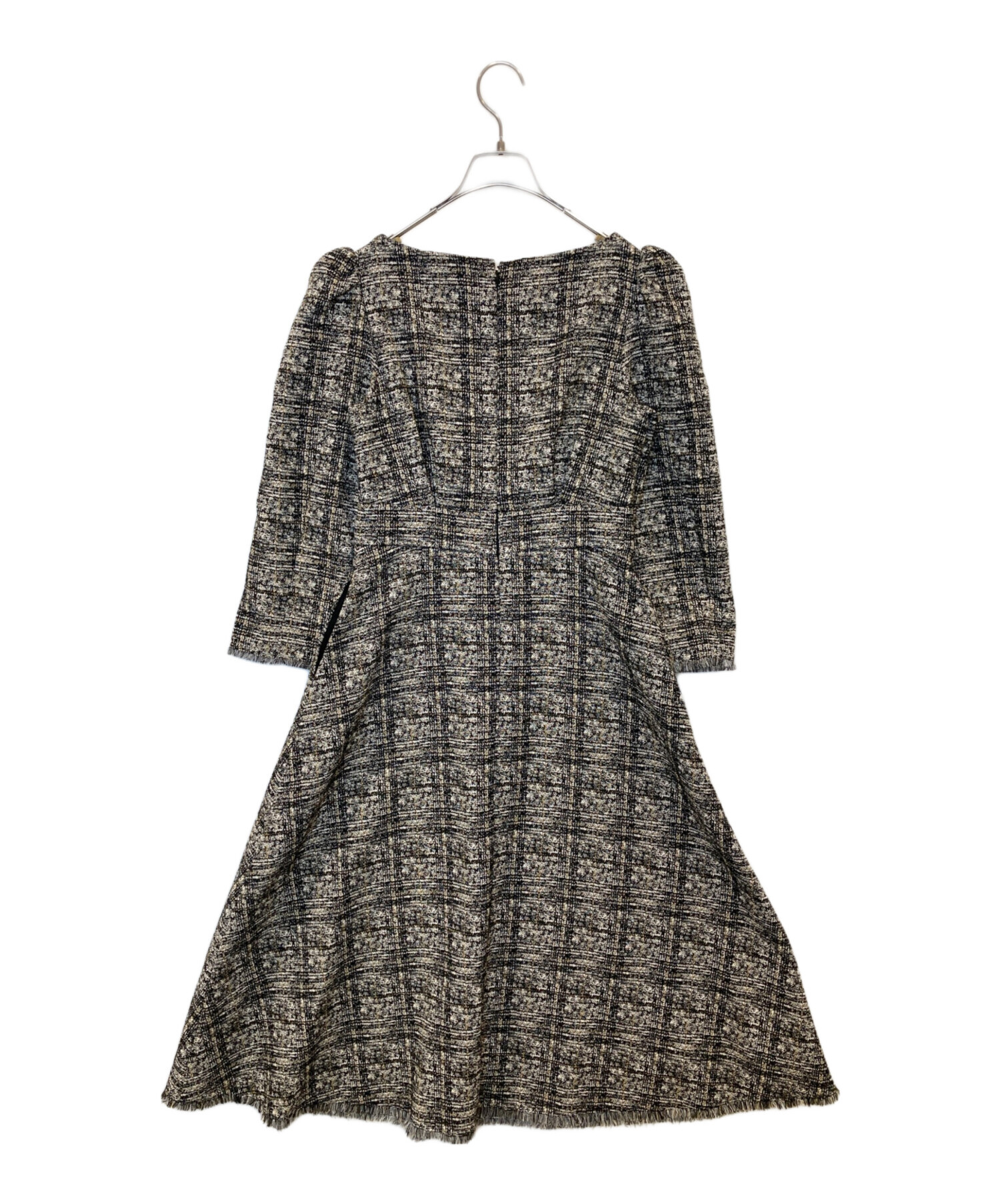 HER LIP TO (ハーリップトゥ) Classic Tweed Midi Dress ブラック サイズ:M