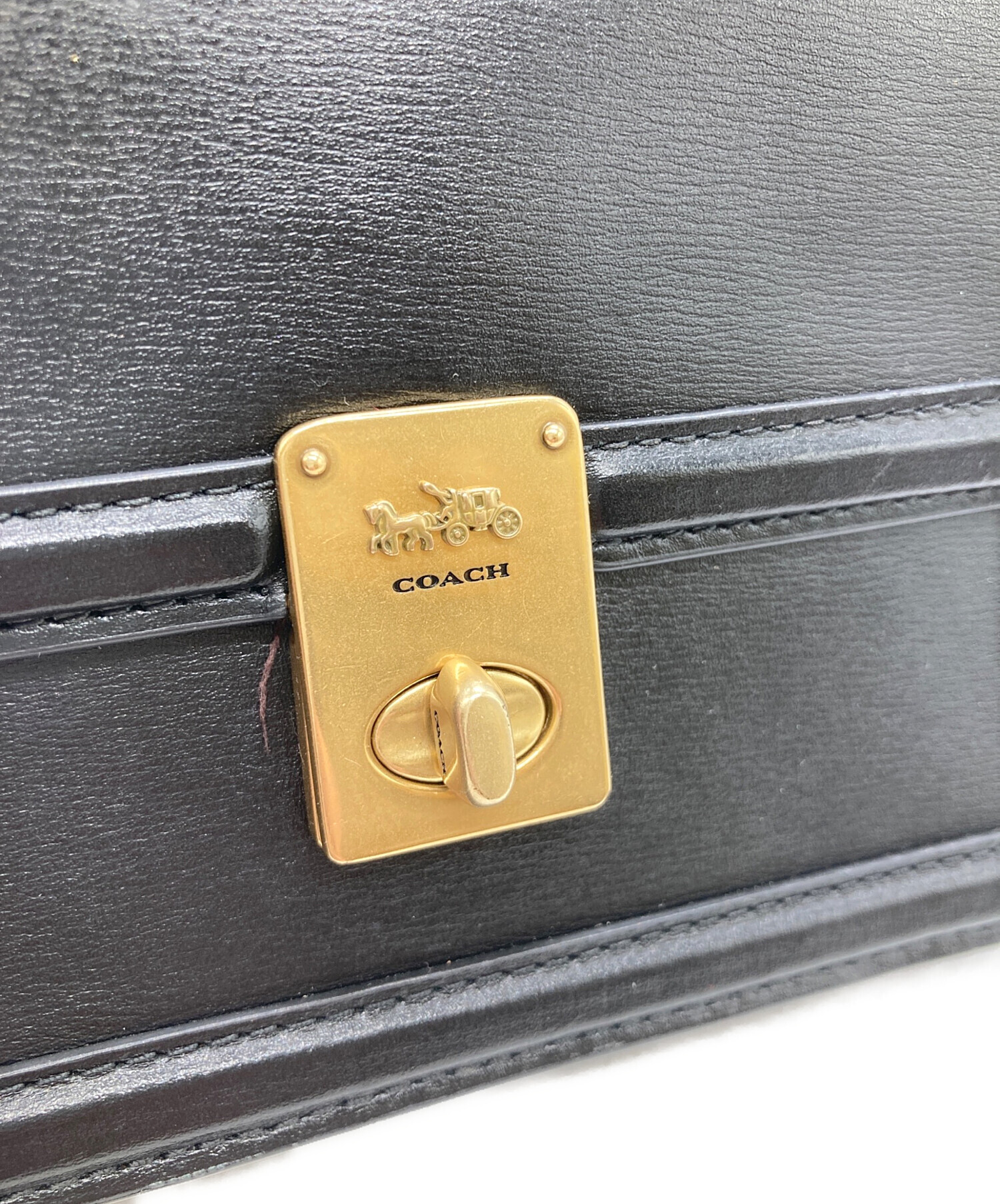 COACH (コーチ) ハットン ベルト バッグ ブラック