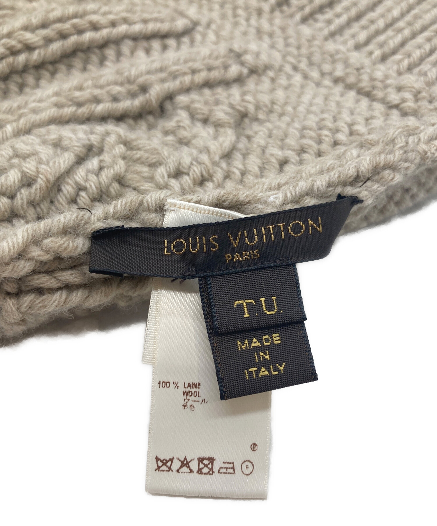 中古・古着通販】LOUIS VUITTON (ルイ ヴィトン) マフラー・ニット帽セット RW092W WPKA02MSA ベージュ  サイズ:TU｜ブランド・古着通販 トレファク公式【TREFAC FASHION】スマホサイト