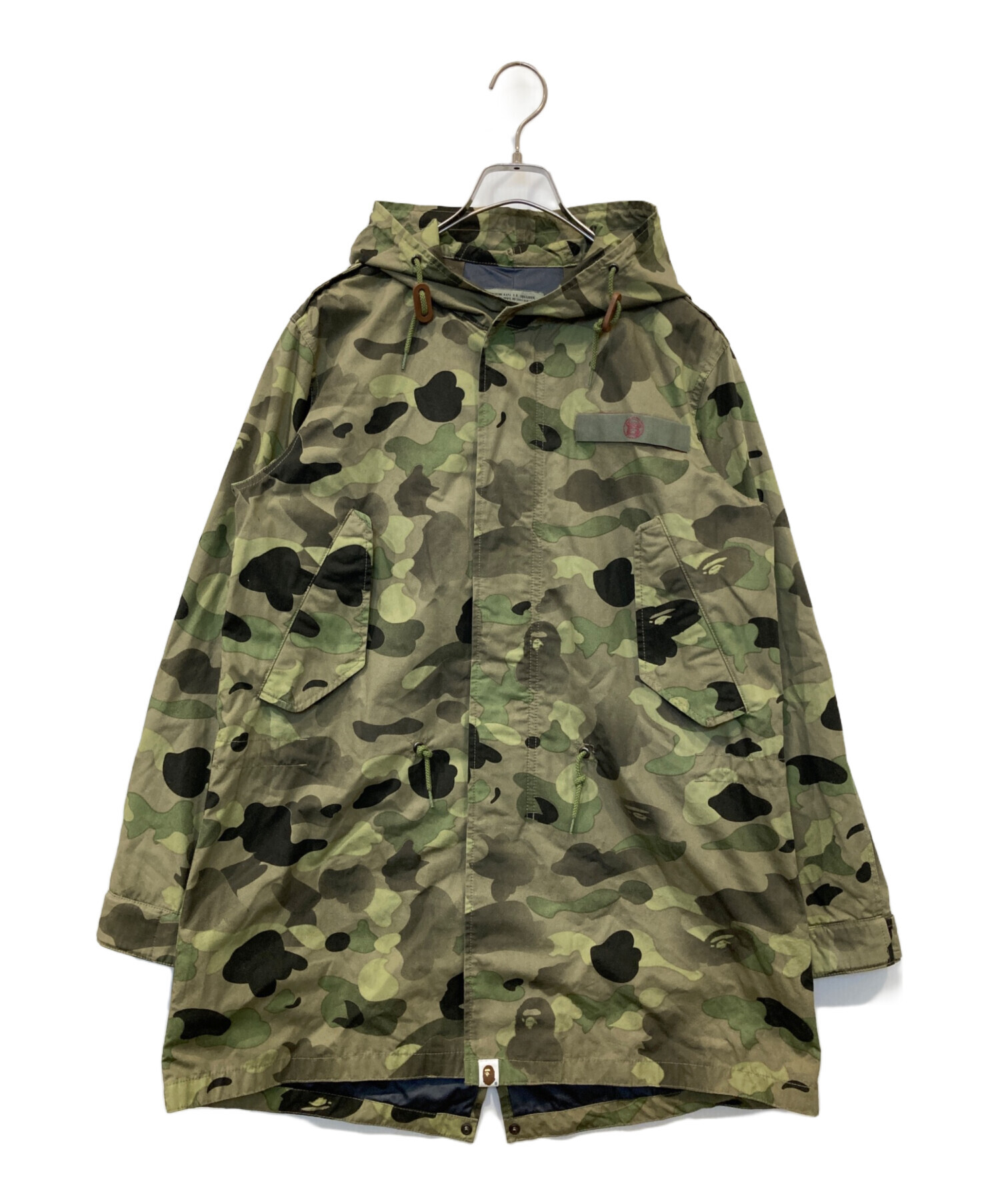 中古・古着通販】A BATHING APE (アベイシングエイプ) モッズコート カーキ サイズ:S｜ブランド・古着通販 トレファク公式【TREFAC  FASHION】スマホサイト