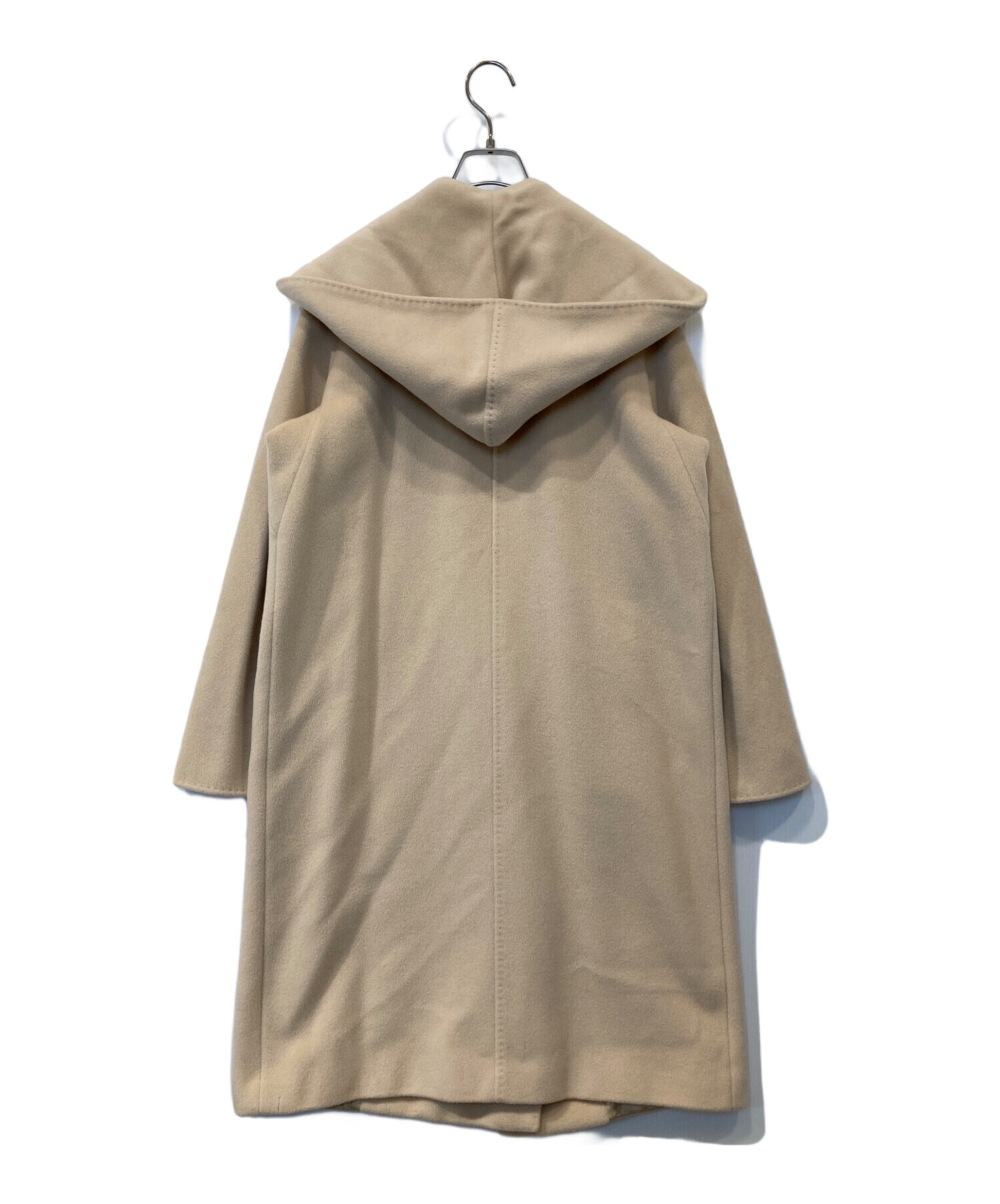 中古・古着通販】MaxMara (マックスマーラ) ウールカシミヤフードコート ベージュ サイズ:36｜ブランド・古着通販  トレファク公式【TREFAC FASHION】スマホサイト