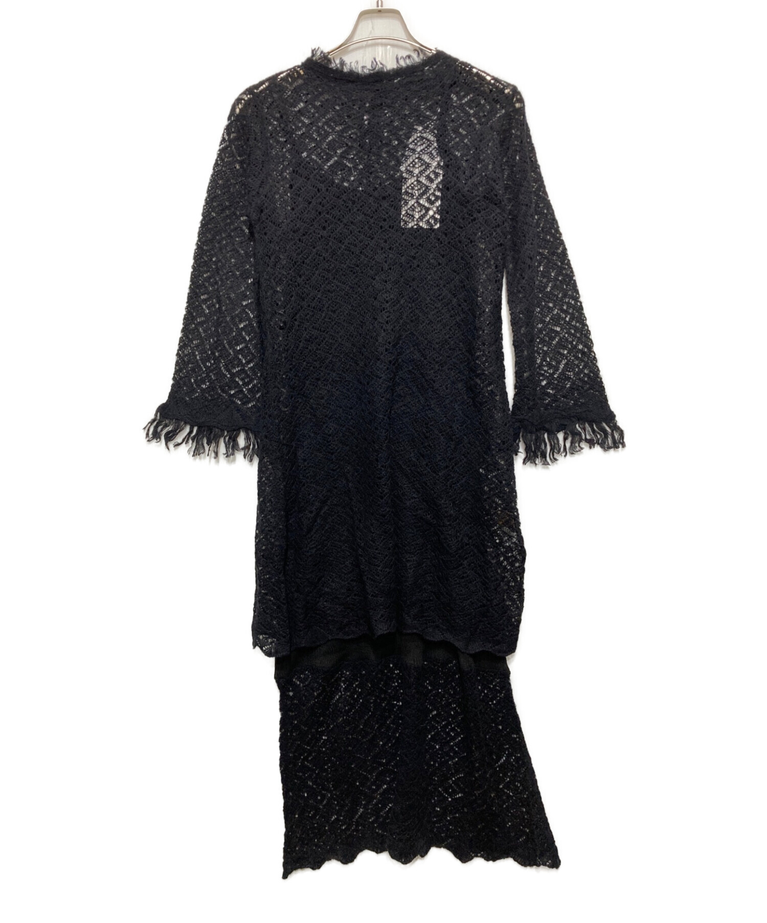 Ameri VINTAGE (アメリヴィンテージ) LAYERED KNIT DRESS ブラック サイズ:Ⅿ