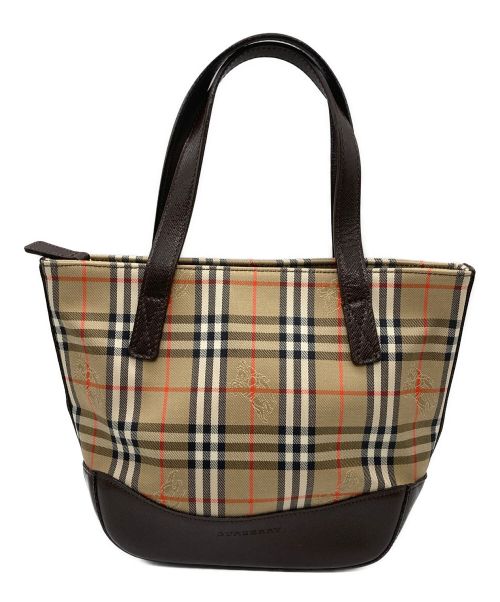 中古・古着通販】BURBERRY (バーバリー) ノバチェックミニトートバッグ