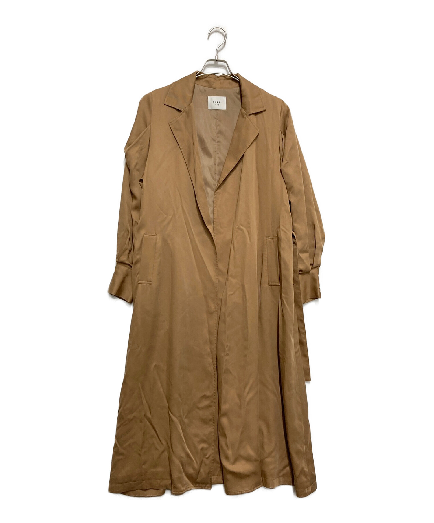 中古・古着通販】Ameri (アメリ) PUFF SLEEVE TRENCH COAT ベージュ