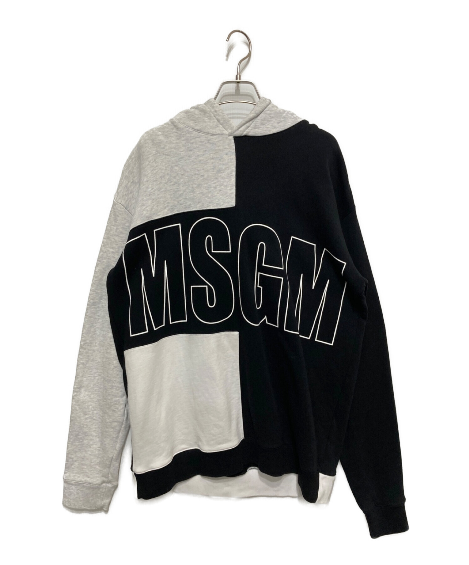 中古・古着通販】MSGM (エムエスジーエム) 切替ロゴプリントパーカー ...