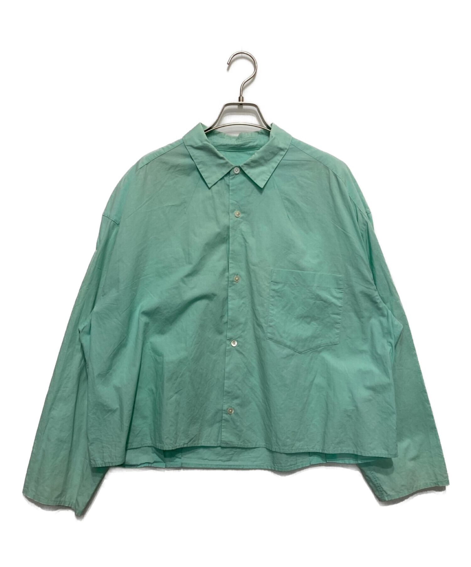 中古・古着通販】URU (ウル) SHORT LENGTH LONG SLEEVE SHIRTS グリーン サイズ:SIZE2｜ブランド・古着通販  トレファク公式【TREFAC FASHION】スマホサイト