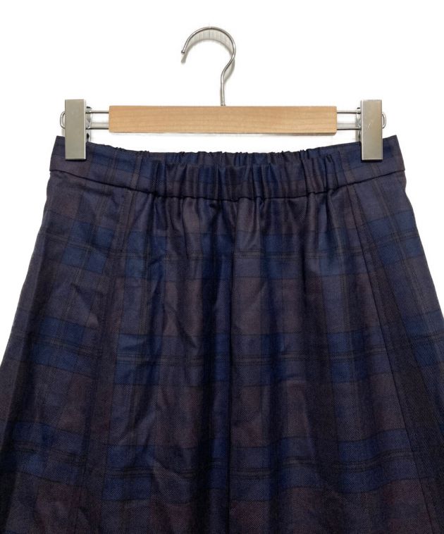 本店激安専用　MACPHEE ウールブライトチェック ロングスカート　サイズ36 スカート