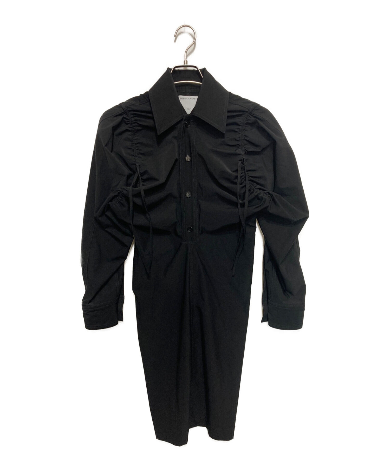 BOTTEGA VENETA (ボッテガベネタ) ドレス ワンピース ウール ミニ ブラケット ブラック サイズ:34